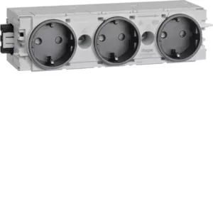 Hager Steckdose 3-fach Wago C-Profil gs GS30009011