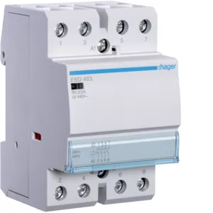 Hager Installationsschütz 63A 4S 24VAC ESD463