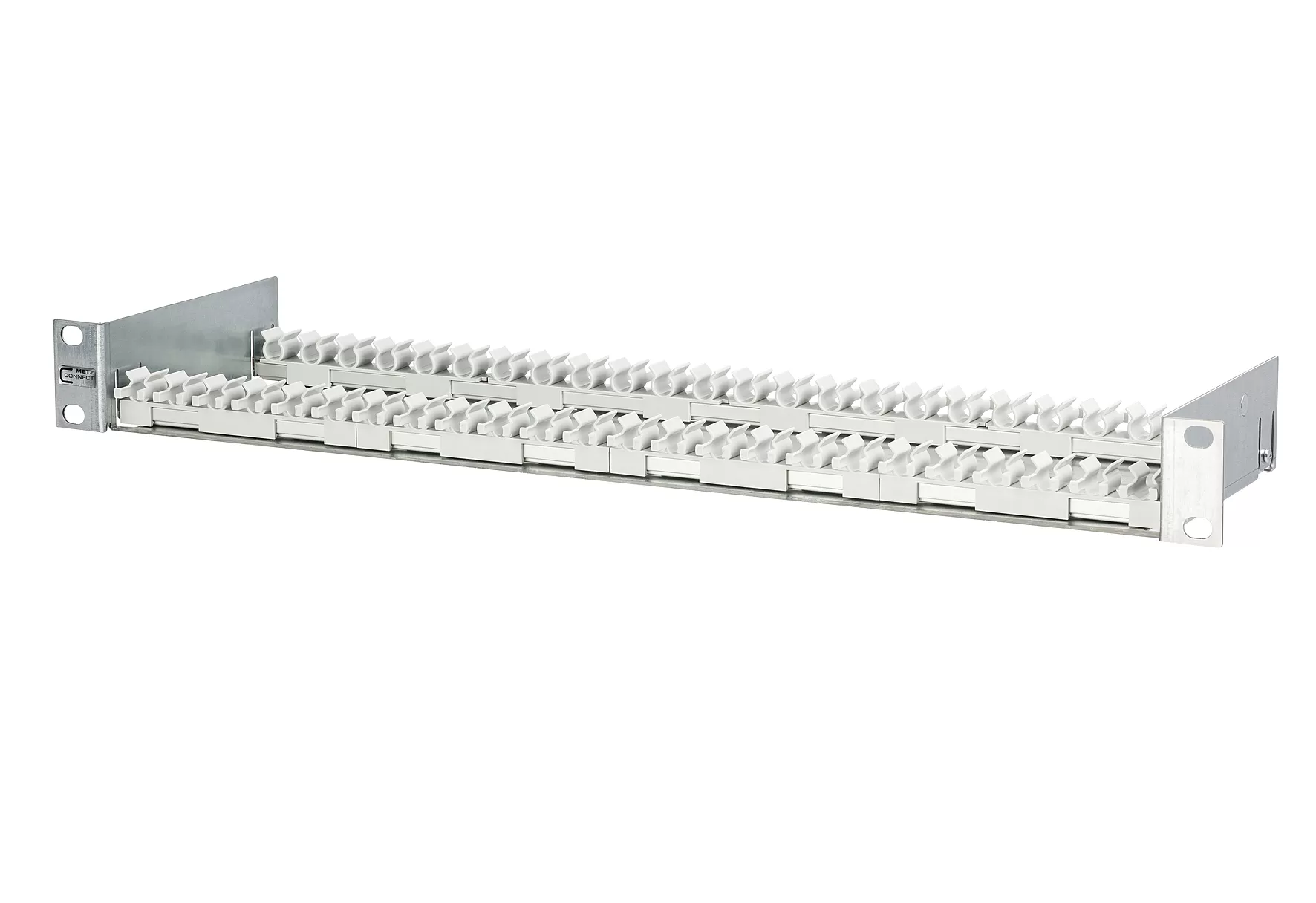 Metz Connect Click & fix 19 Zoll Träger für Kabelverbinder 1HE 130863T101E