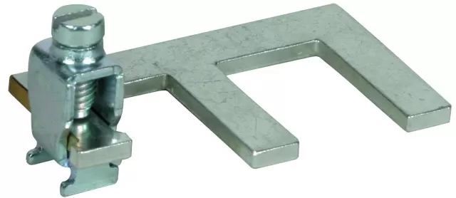 Dehn Erdungsbügel einphasig  2-polig  1,5 TE mit Anschlußklemme bis 25 mm² 900460