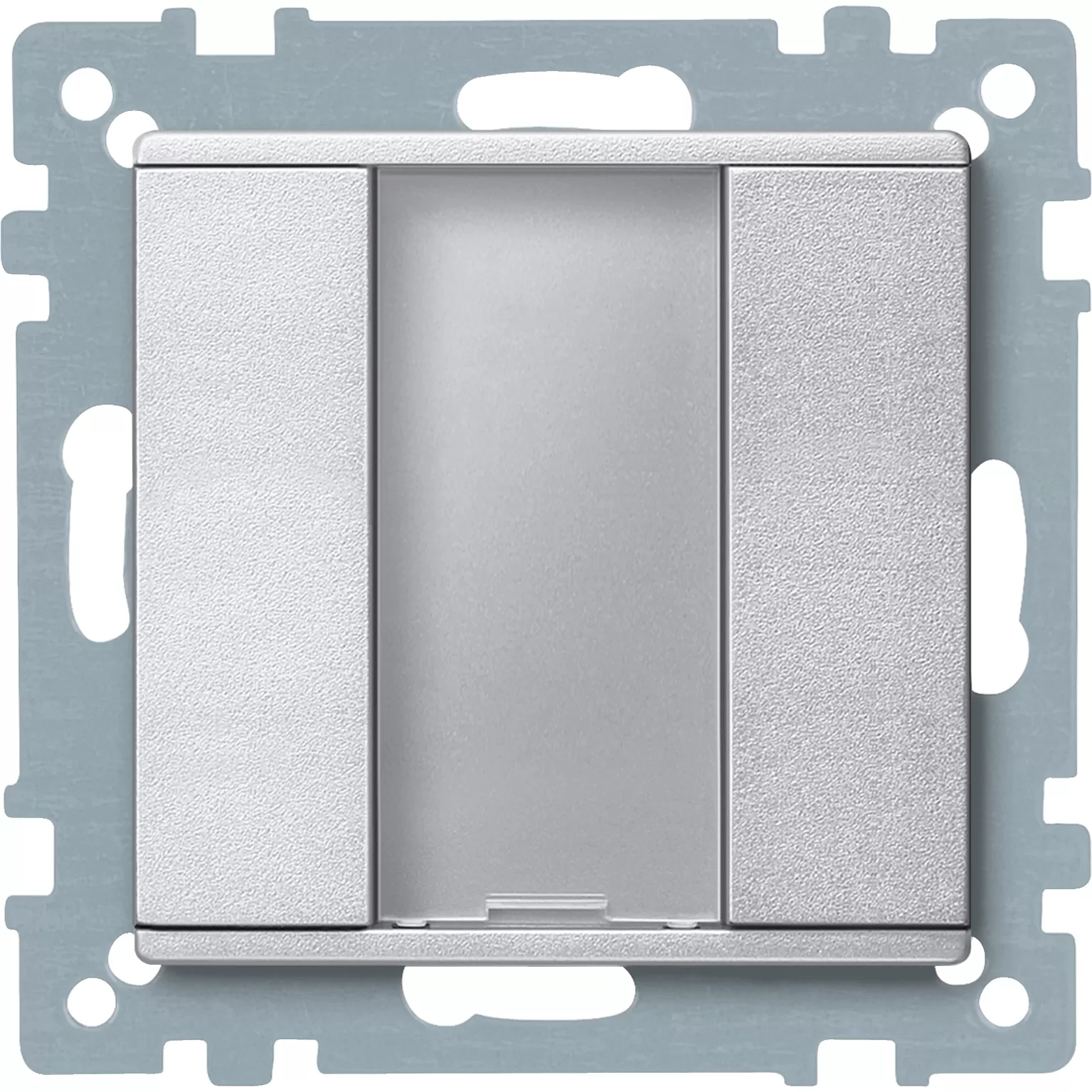Merten Taster 1fach plus, aluminium, System M 627560