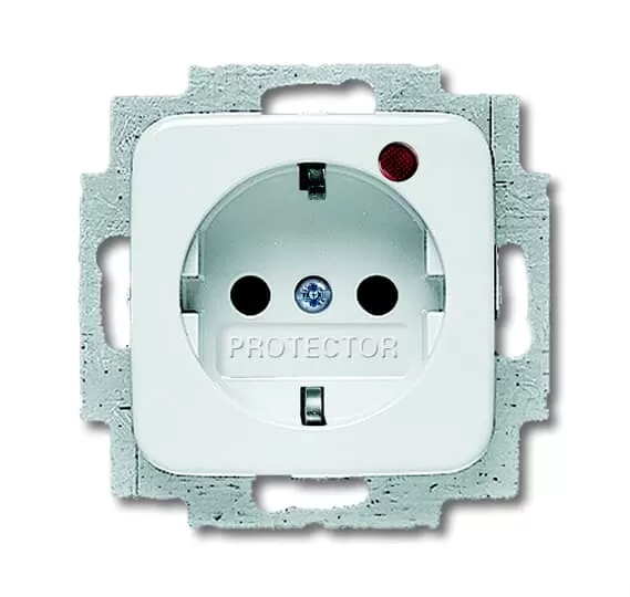 Busch-Jaeger 2310 EUGL/VAB-214 | Busch-Protector® SCHUKO® Steckdosen-Einsatz mit Überspannungsschutz