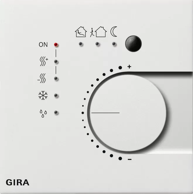 Gira KNX Stetigregler Tasterschnittst. 4f Flächenschalter Reinweiß 2100112
