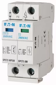 Eaton Überspannungsableiter steckbar, 1p+N, 335VAC, 20kA 167621