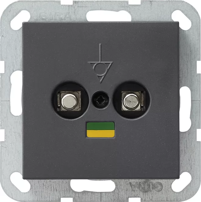 Gira Potenzialausgleich-Dose 2f System 55 Anthrazit 040528