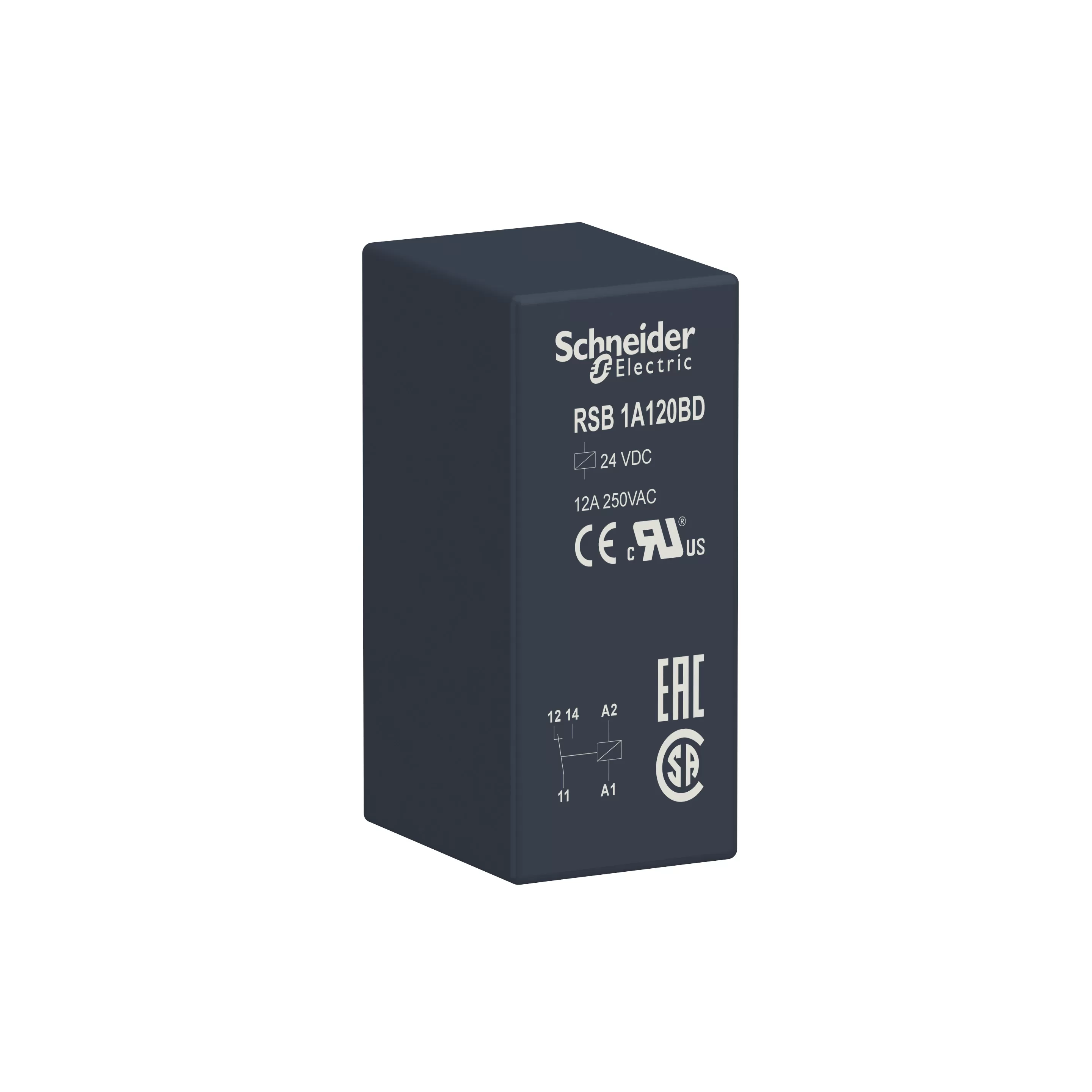 Schneider Electric Interface-Relais RSB, 1 W, 12 A, 24 VDC RSB1A120BD