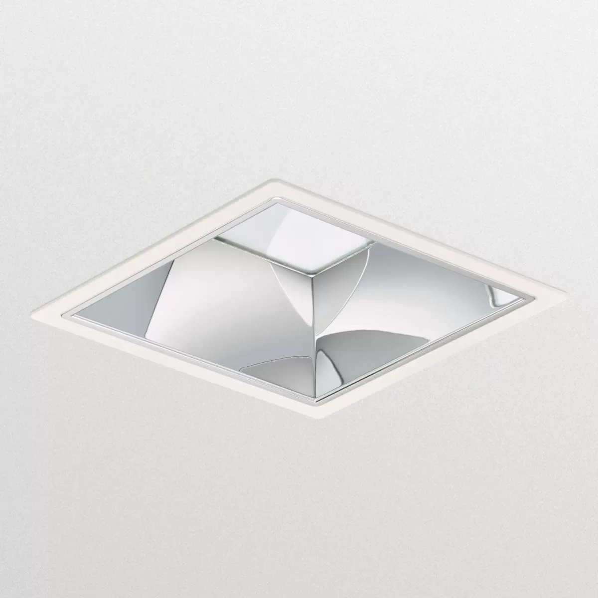 Signify LuxSpace2 Square - 840 neutral white - Luminaire controller with power over Ethernet - Hochglanzspiegel - Push-in connector and pull relief 97069700