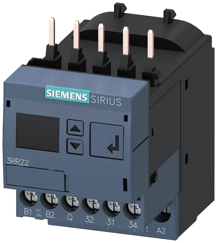 Siemens Überwachungsrelais anbaubar an Schütz 3RT2, Baugr. S00 Standard, 1,6-16A 3RR22411FW30