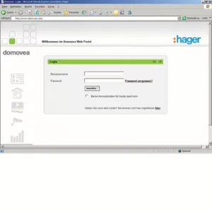 Hager Fernzugriff für domovea TJ550