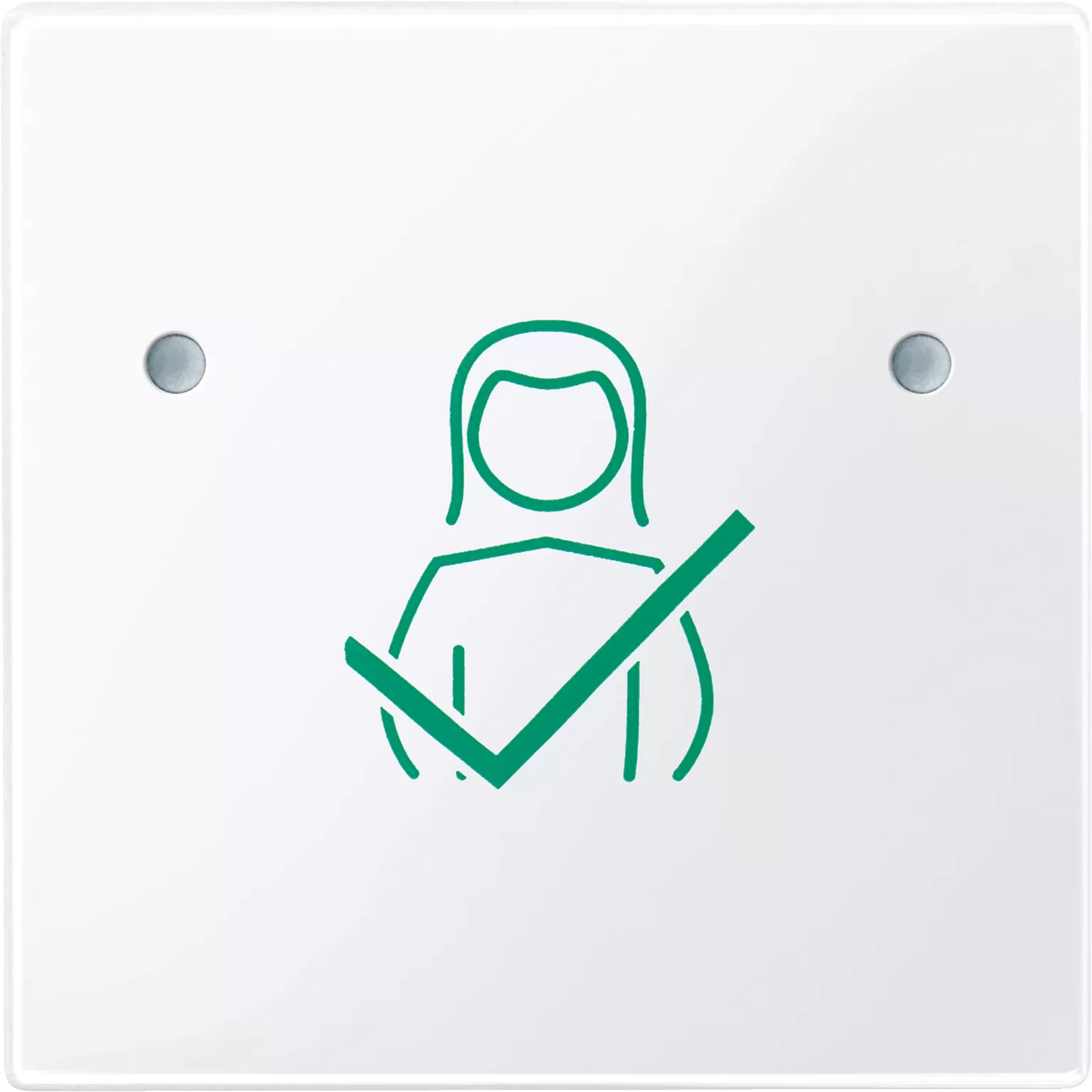 Merten Tastfläche 1-fach für Abstelltaster, aktivweiß glänzend, System M MEG4841-0325