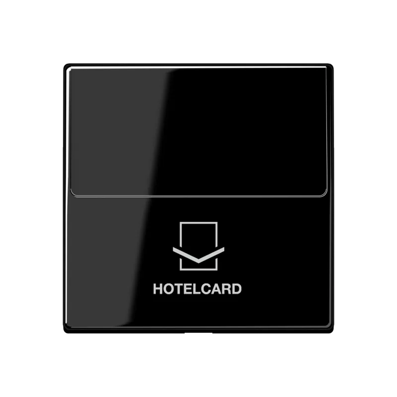 Jung Hotelcard-Schalter (ohne Taster-Einsatz), Hotelcard, Serie A, schwarz A590CARDSW