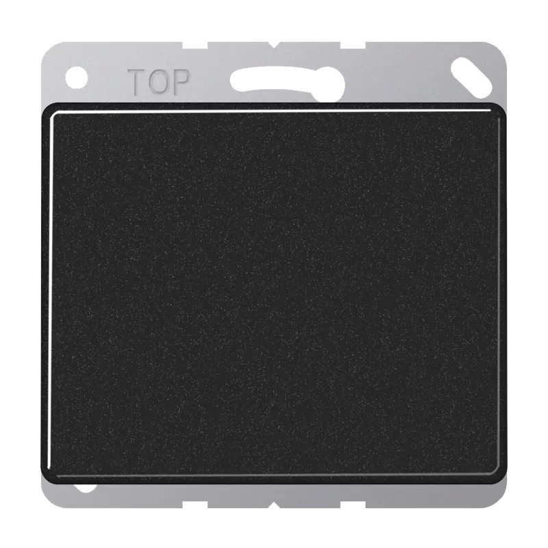 Jung Blind-Abdeckung (verrastet), Aluminium lackiert, Serie SL, schwarz SL561BSW