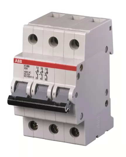 ABB E203/40G Trennschalter 3P,40A,Schaltgriff grau 2CDE283001R1040