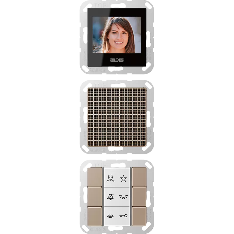 Jung Siedle In-Home-Bus Video-Innenstationen, Serie AS/A, champagner SIVIA622CH