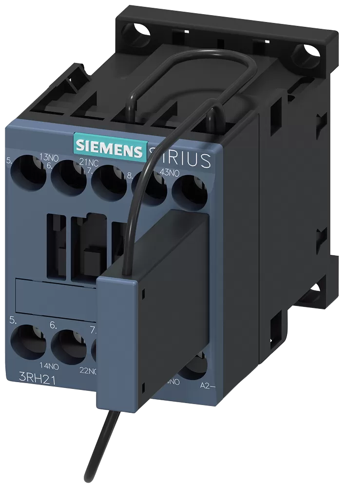Siemens Hilfsschütz, 2S+1Ö, DC 110V, S00, Schraubanschluss, mit Suppressordiode 3RH21221KF400LA4