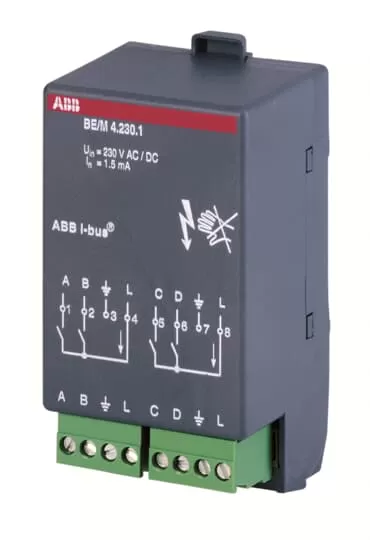 ABB BE/M4.230.1 Binäreingangsmodul, 4fach, 230 V 2CDG110005R0011