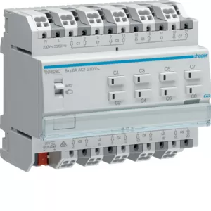 Hager Rolll.-/Jalousieaktor 8f KNX easy, 230V TXA628C