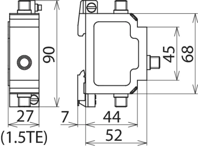 Dehn Überspannungsableiter DEHNgate für 75 Ohm SAT- und BK-Anlagen 909703