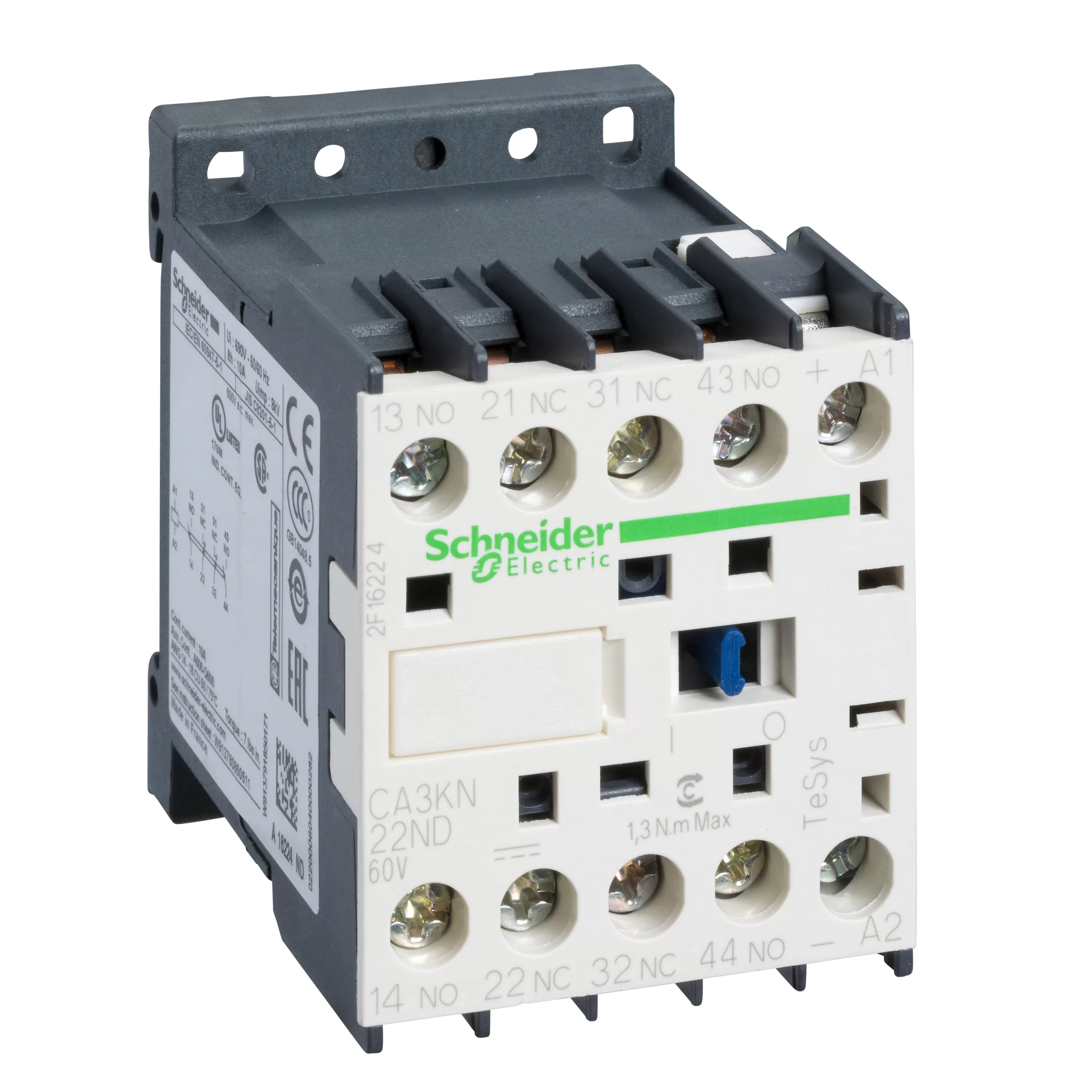 Schneider Electric Hilfsschütz, 2S+2Ö, 60V DC CA3KN22ND