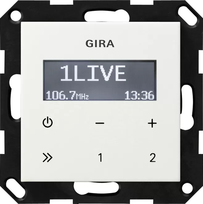 Gira UP-Radio RDS o.Lautsprecher System 55 Reinweiß 228403