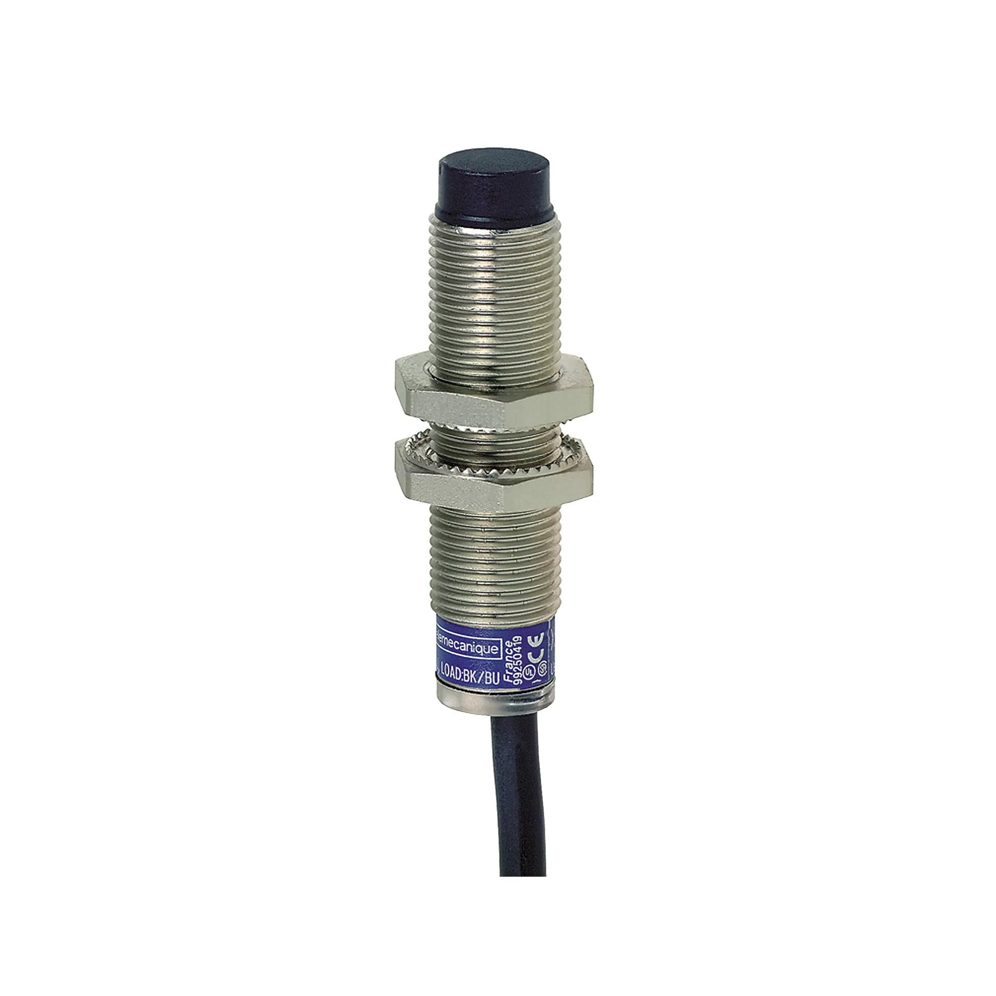 Yageo XS2-Indu. Näher.sch. M12, L55 mm, Messing, Sn 4 mm, 12-24 V DC, 2 m Kabel XS2M12KP340