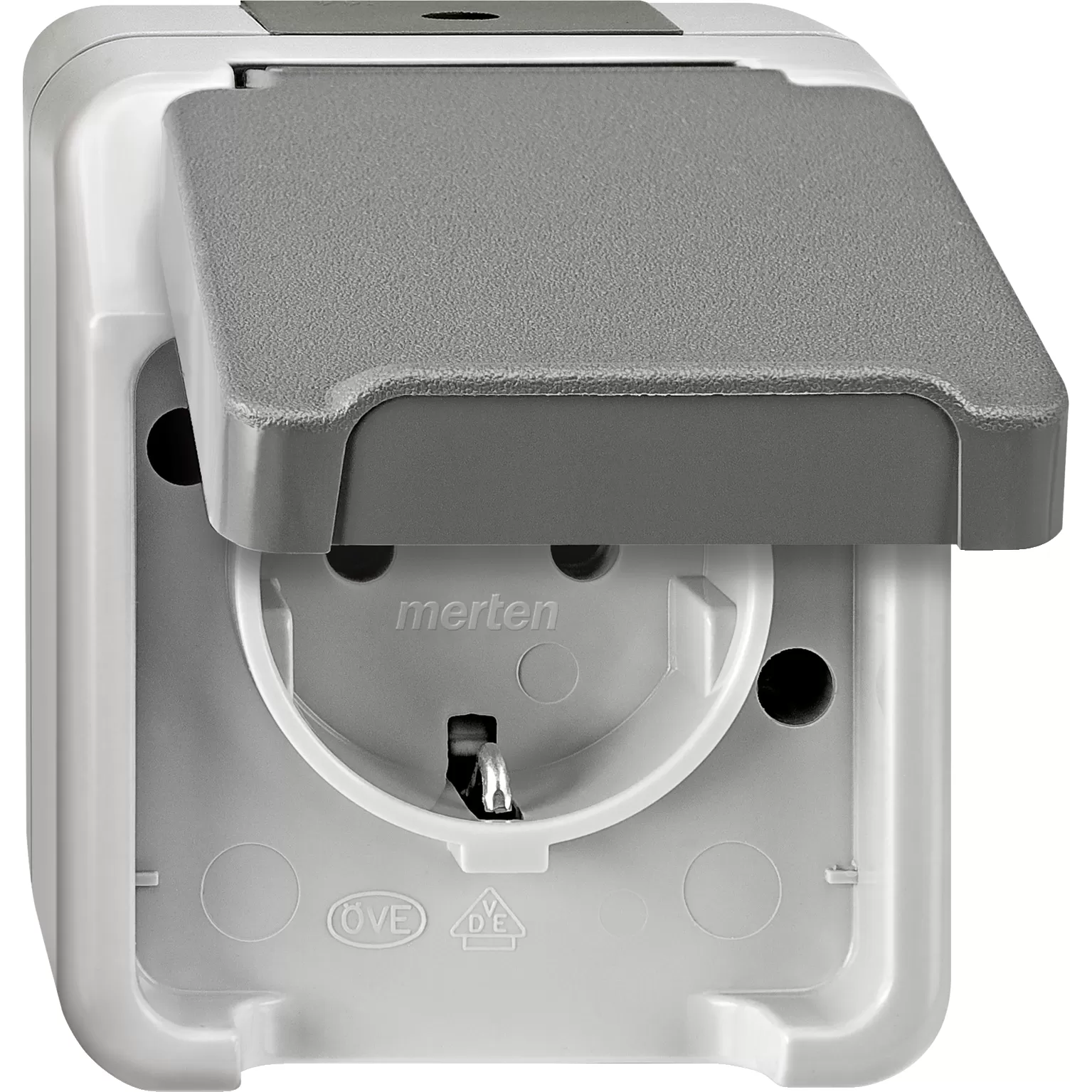Merten SCHUKO-Steckdose, lichtgrau, AQUASTAR MEG2301-8029