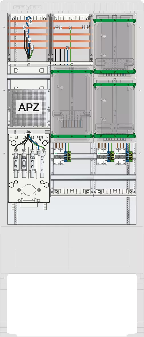 ABN Zähleranschlusssäule 3 ZP, APZ, 5pol SZ207ZA3506