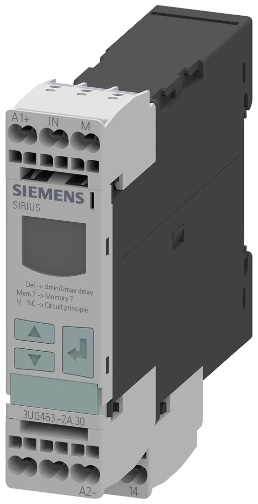 Siemens Digitales Überwachungsrelais Spannungsüberwachung, 22.5mm von 10-600V AC/DC 3UG46322AA30