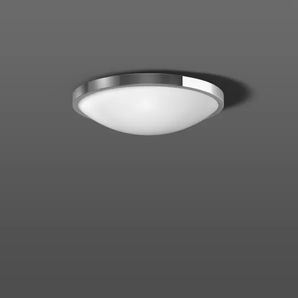 RZB Santos Kreis, aluminium, on/off Decken- und Wandleuchten, D 310 H 87, 115°, Glas opal 311488.0044