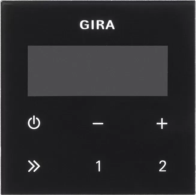 Gira Bedienaufs. UP-Radio RDS System 55 Schwarzglasoptik 248005