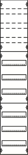 Striebel & John 1V5KA Reiheneinbaugeräte-Modul Reihenabstand 125mm, 9RE / BH5, 1FB 1V5KA