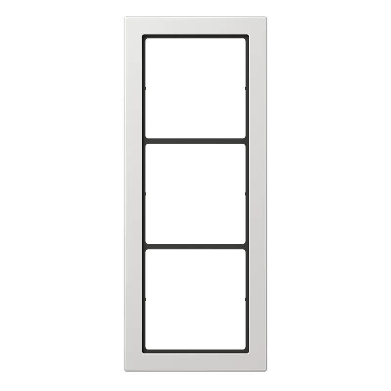 Jung Rahmen, 3-fach, FLAT DESIGN, lichtgrau FD983LG