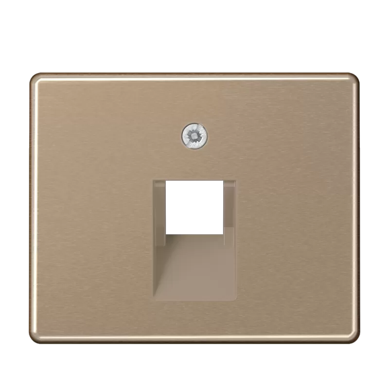 Jung Abdeckung für IAE/UAE-Anschlussdosen 1 x 8-polig, Aluminium lackiert, Serie SL, gold-bronze SL569-1UAGB