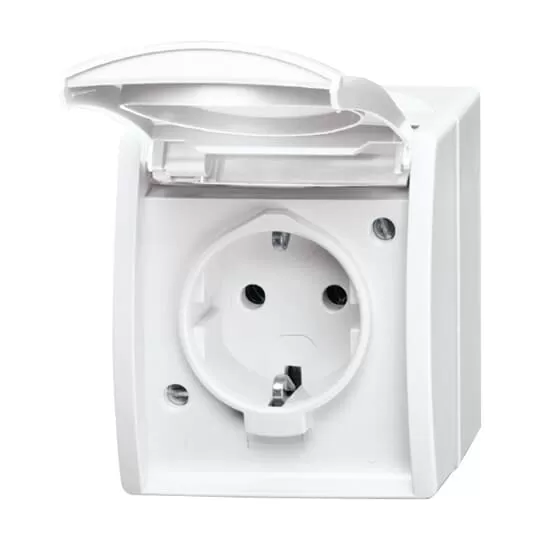 Busch-Jaeger 20 EW-54 | SCHUKO® Steckdose mit Klappdeckel