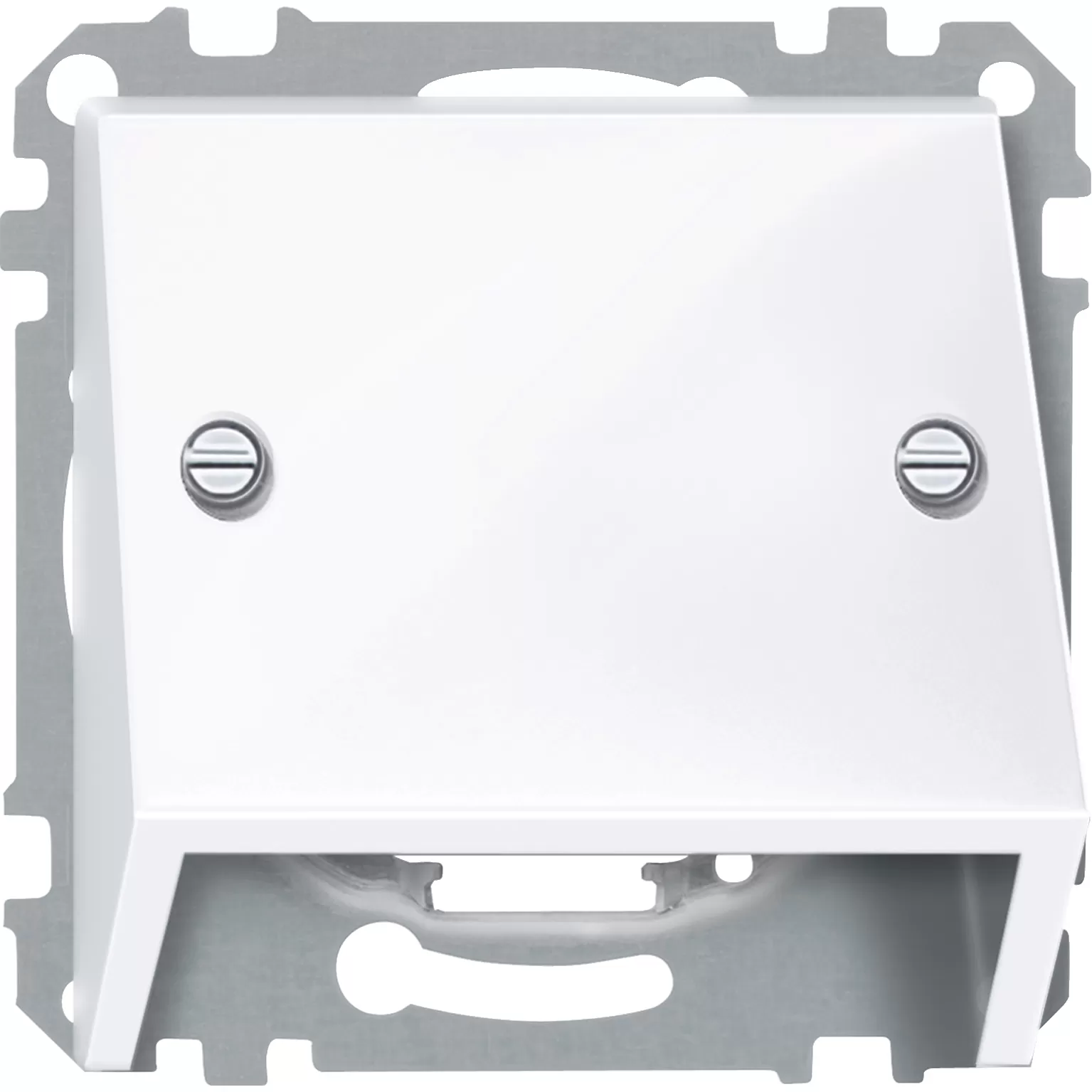 Merten Schrägauslass, aktivweiß glänzend, System M 464925