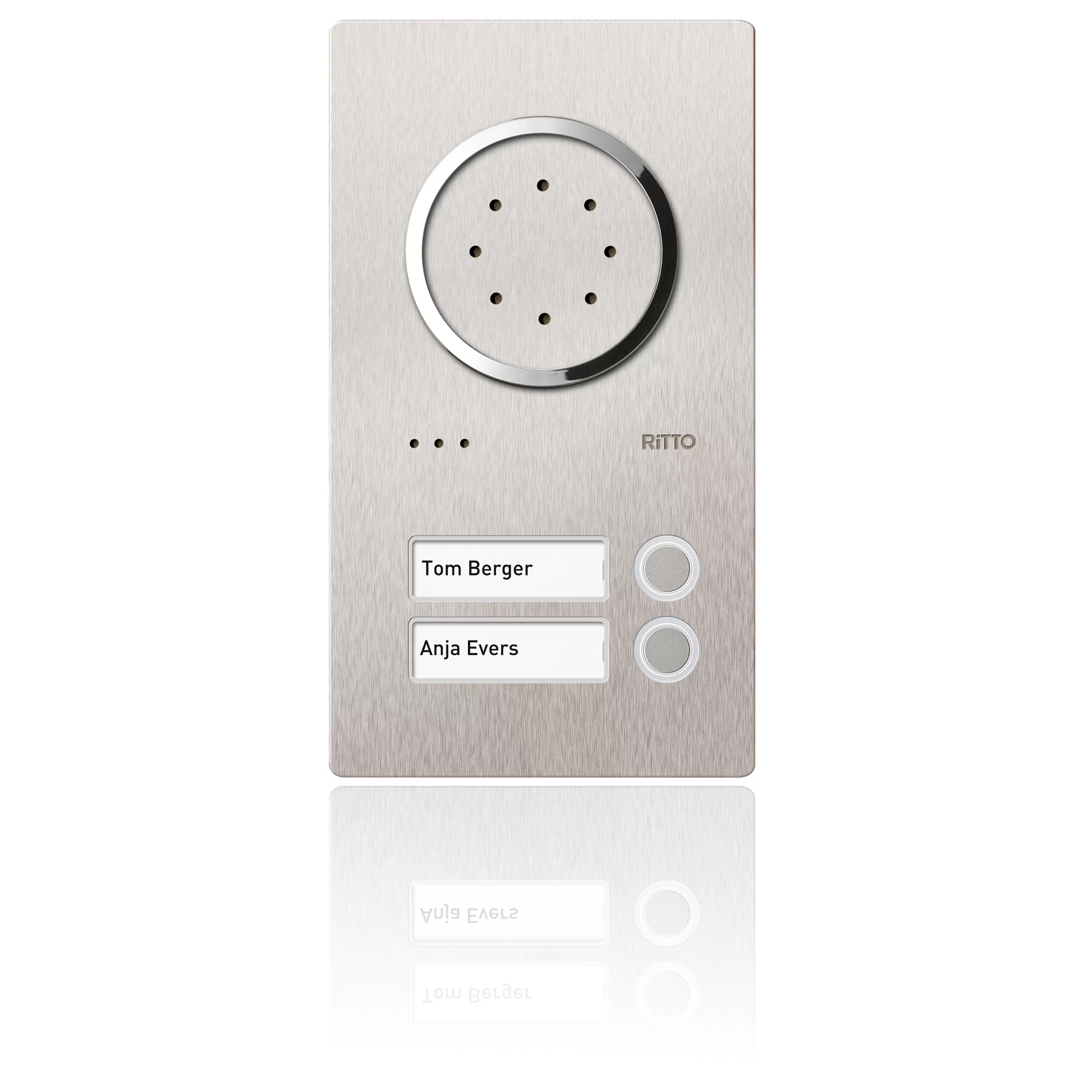 Ritto Acero Edelstahl-Türstation Audio, 2 WE, Audio, Edelstahl 1810220