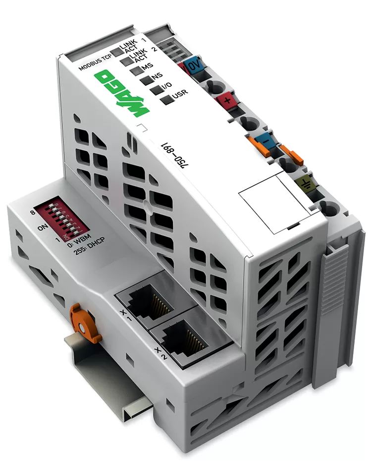 WAGO Controller Modbus TCP;4. Generation;2 x ETHERNET 750-891
