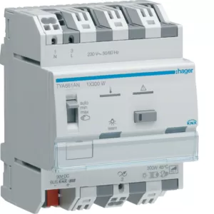 Hager Univ.-Dimmaktor 1f KNX, 1x300W TYA661AN