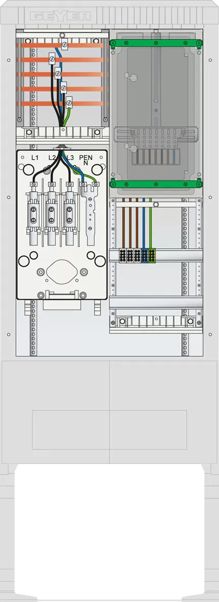 ABN Zähleranschlusssäule 1 ZP, 5pol SZ175ZZ1504