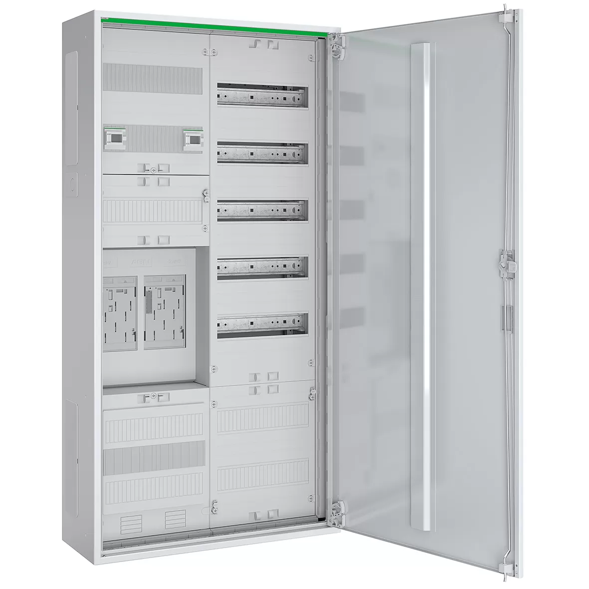 ABN Zählerschrank eHZ 2Z 1V 1APZ sHS/OKK IP44 SKII 5-polig BxHxT: 550x1100x210mm ABNRS207E0042