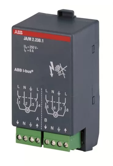 ABB JA/M2.230.1 Jalousieaktormodul, 2fach, 230 V AC 2CDG110003R0011