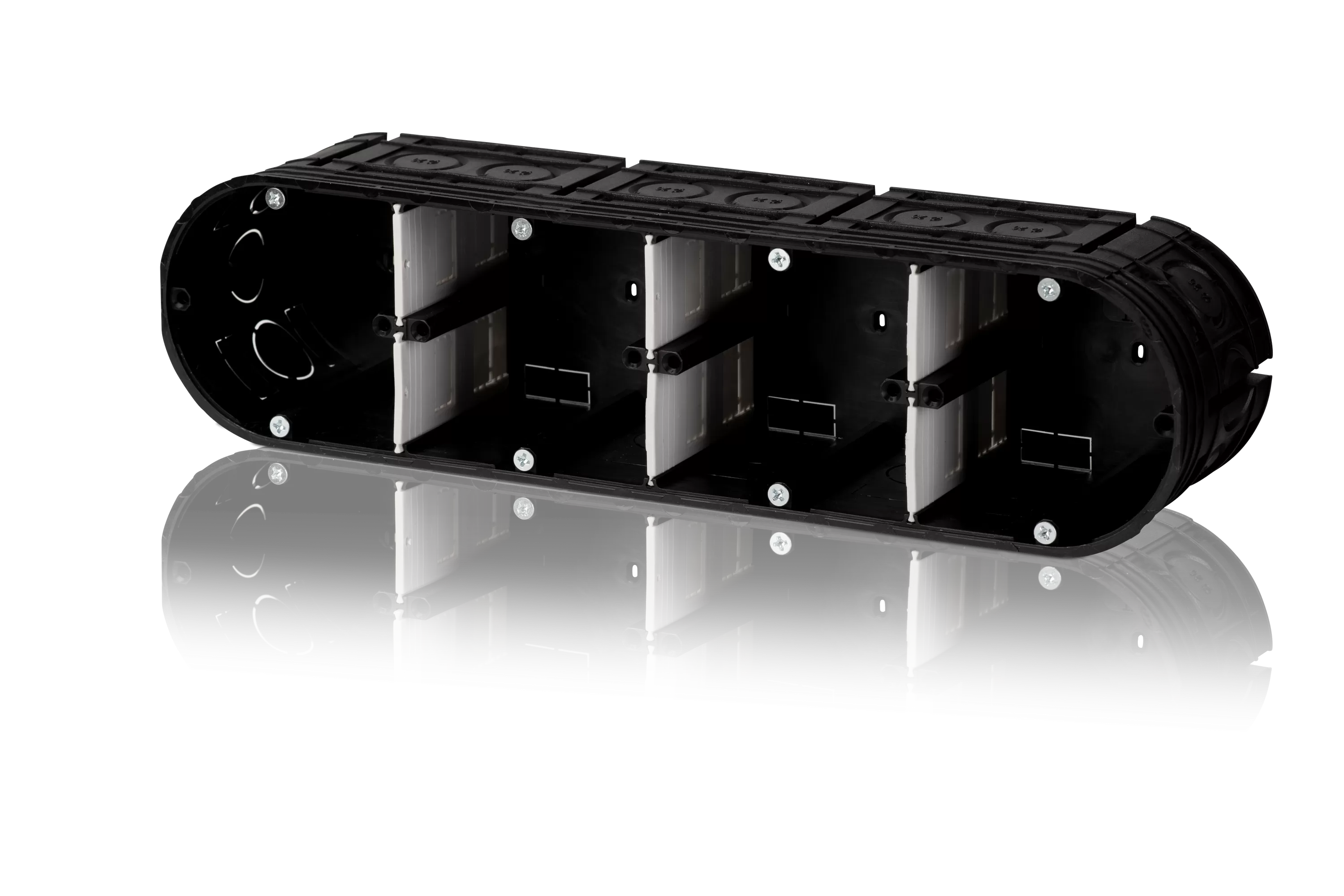 f-tronic UP Gerätedose massiv UP40, 4-fach, t=63mm 7310104