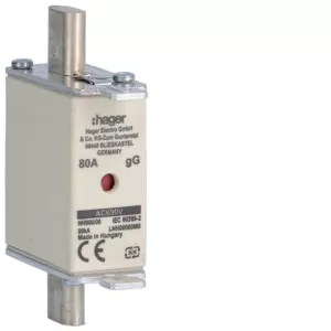 Hager NH-Sicherung NH000 gG 690V 80A K-Melder LNH00080M6
