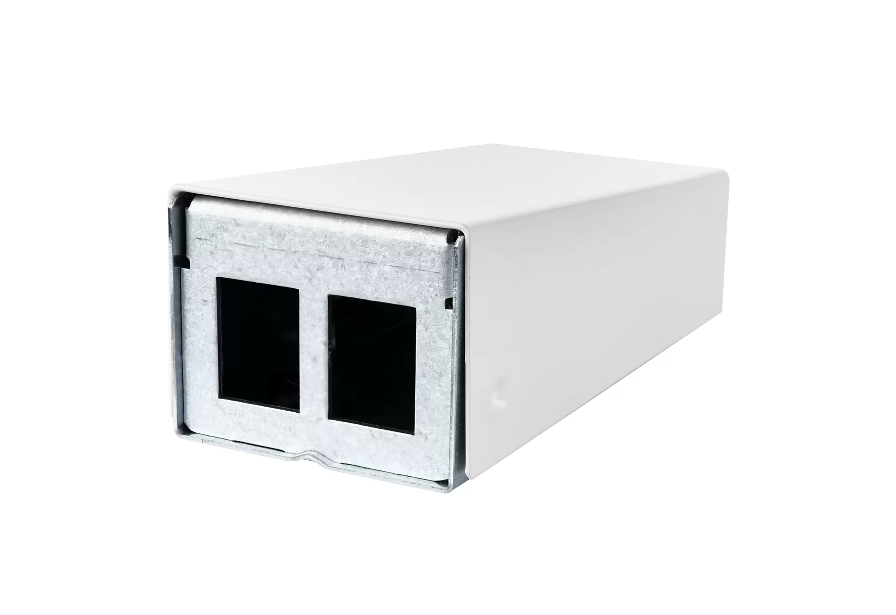 Metz Connect Keystone AP-Gehäuse 2 Port reinweiß, unbestückt 130861-0202KE