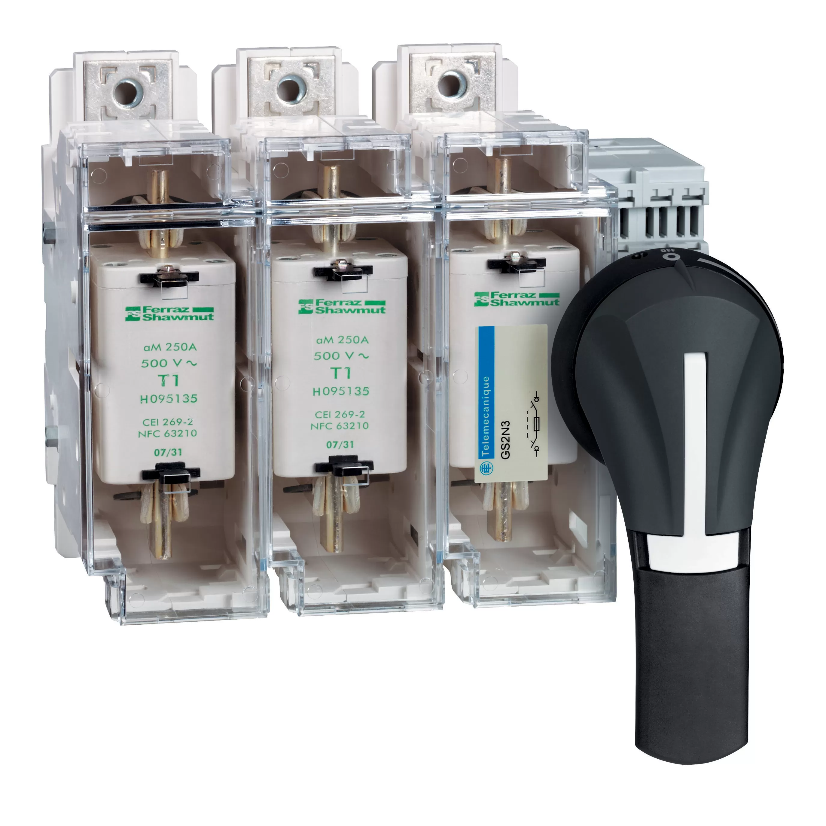 Schneider Electric Antriebshebel ext. Betät.- schwarz, TeSys GS2, f. Lasttrennsch., 100-400A GS2AH530