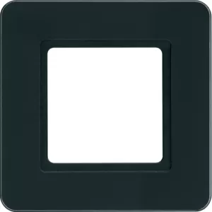 Berker Rahmen 1fach Q.7 f. Bel, Glas schwarz 10116176