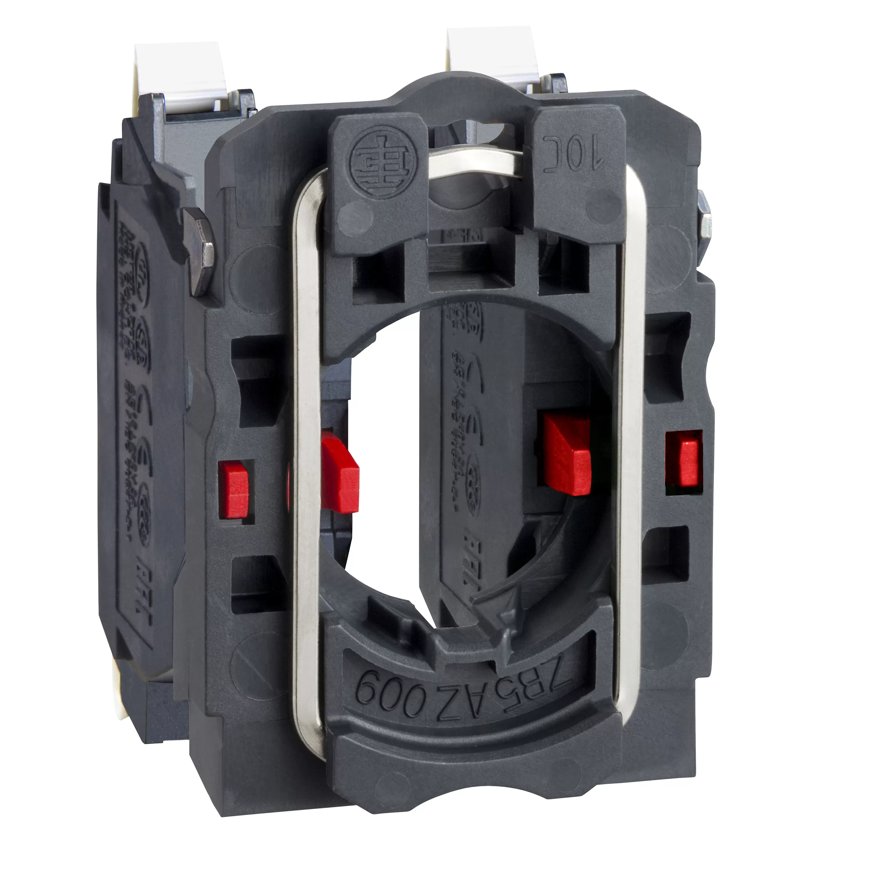 Schneider Electric Hilfsschalt. m. Befestigungsflansch, Ø 22, 2Ö, IP20, Spring Clamp ZB5AZ1045