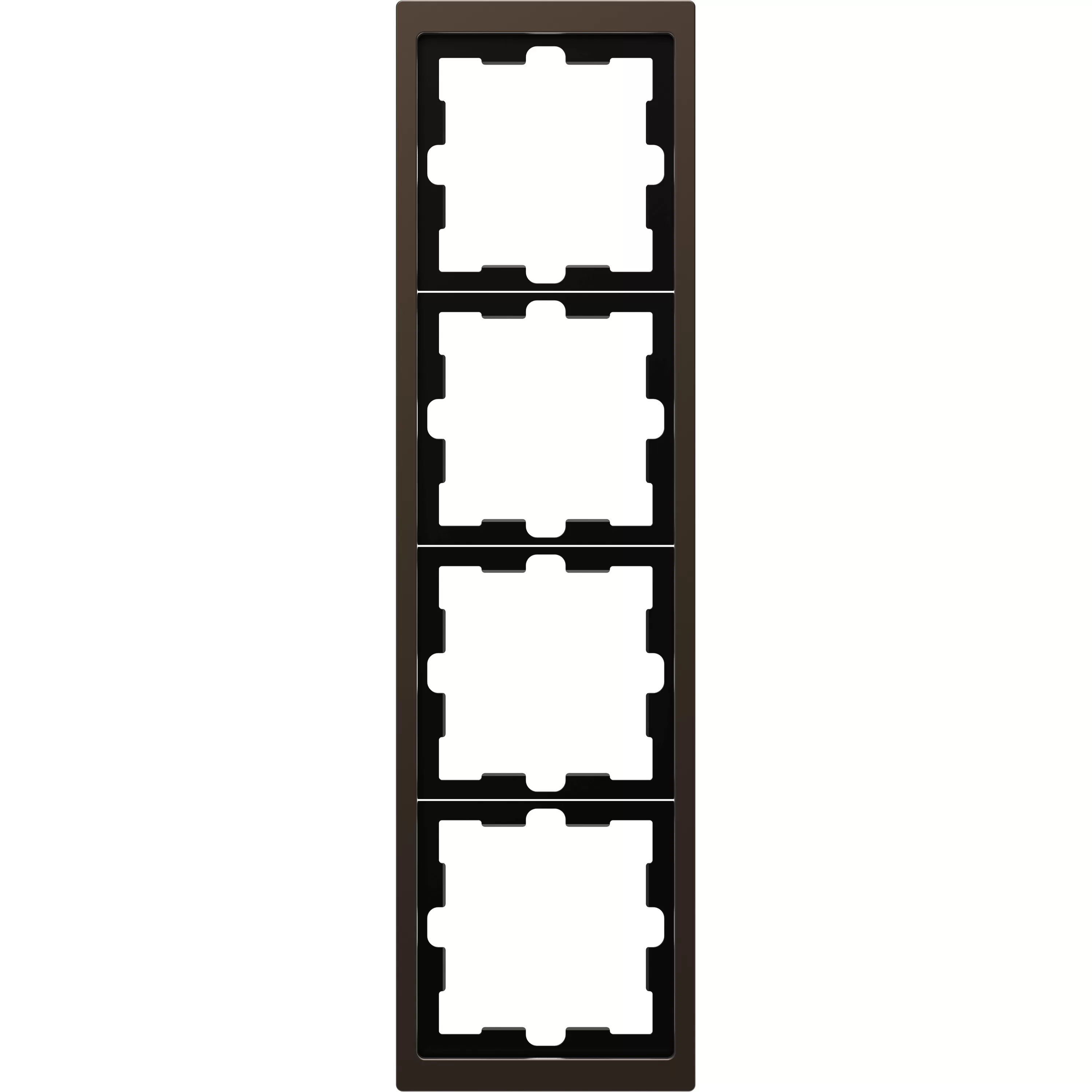 Merten D-Life Metall Rahmen, 4fach, Moccametallic MEG4040-6552