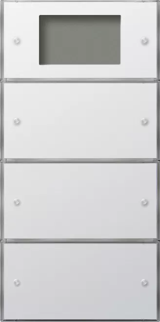 Gira KNX Tastsens.3 Plus 3f (1+2) Flächenschalter Reinweiß 2043112