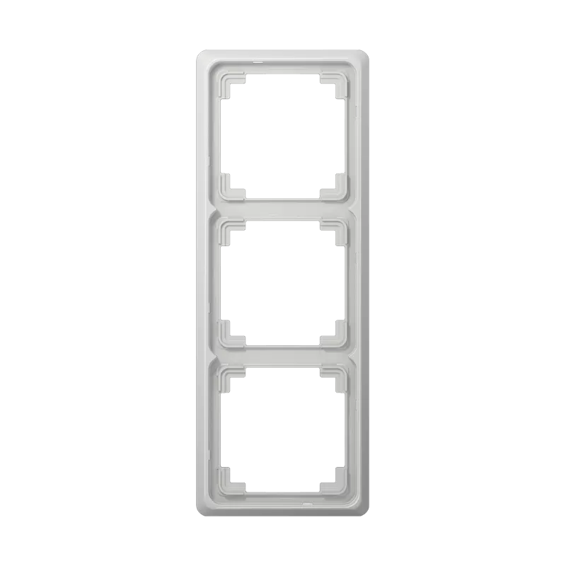 Jung Rahmen 3fach, senkrechte und waagerechte Montage, Duroplast, CD PLUS, lichtgrau CDP583LG